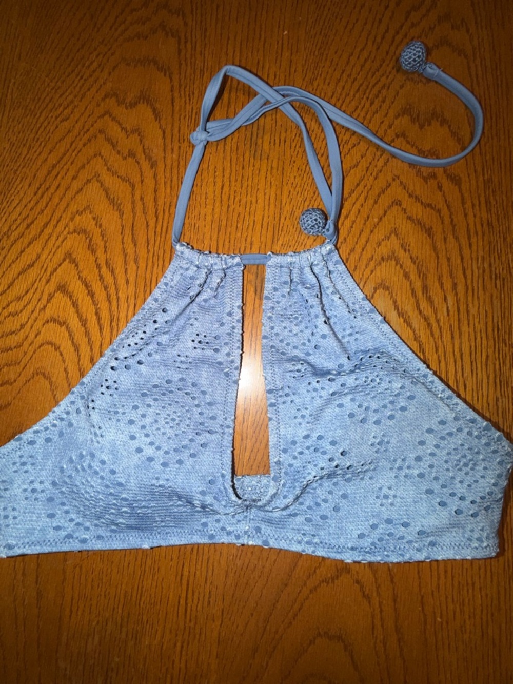 Aerie Dusty Blue Bikini Top
